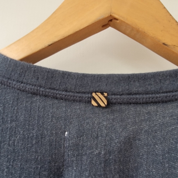 Billy Reid New True Navy Herringbone Terry Mens Size Medium Henley Neutral Shirt - Picture 11 of 15